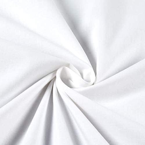 AK TRADING CO. Muslin Fabric/Textile Bleached - Draping Fabric - Bleached White 1 Yard Medium Weight - 100% Cotton (60in. Wide)