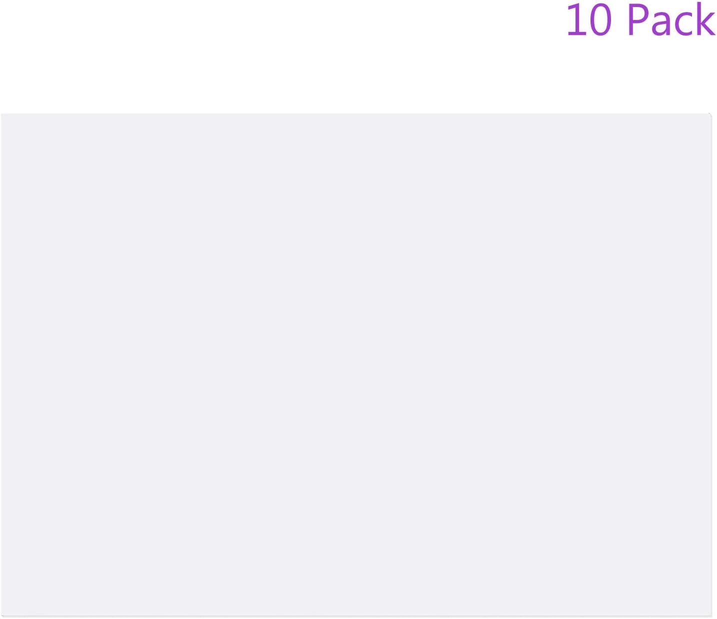 DMiotech 10Pcs Correction Gel Light Filter Overlay Transparent Plastic PVC Sheets Clear for Photo,Film,Video