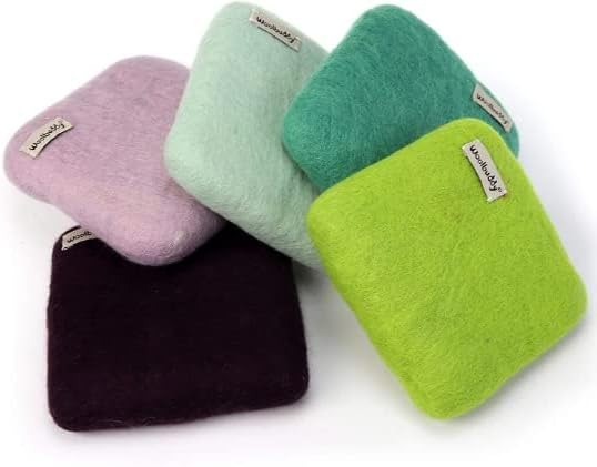 Woolbuddy Needle Felting Pad - Durable Wool Mat for Craft Projects, Foam Alternative, 6"x6"x1.5" (Purple)