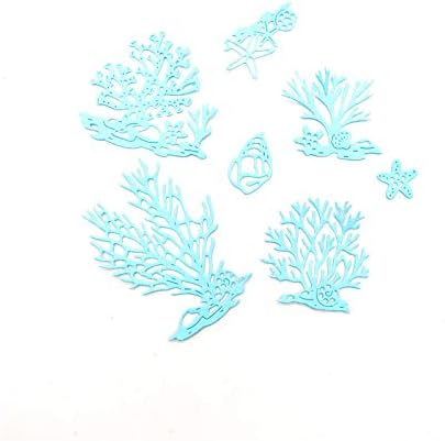 Metal Beach Shell Starfish Conch Coral Cutting Dies, Ocean Life Die Cuts Embossing Stencils Template Mould for Card Scrapbooking and DIY Craft