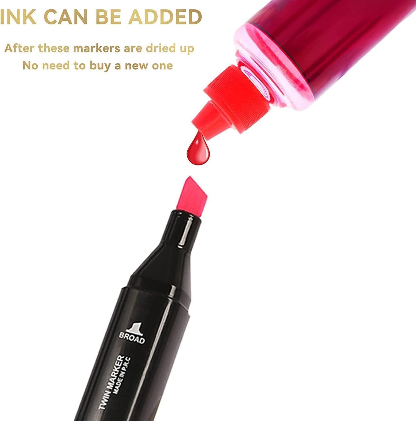 Alcohol Markers, 120 Colors Dual Tip Permanent Art Markers for Drawing,for Kids Adult Coloring, Alcohol, Based Ink Ideal for Book Painting and Card Making