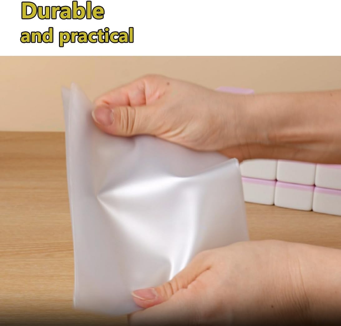 aoG Mahjong Card Holder, Large Print, 2 Pcs, for Mah Jongg Hands and Rules, Non Glare, PVC Plastic, Soft, Durable, 2025