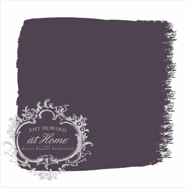 AMY HOWARD AT HOME Chalk-Based One Step Paint for Furniture, Cabinetry, Decor, Finish, and More | No Stripping, Sanding, or Priming | Dark Base | 16 Ounce | Going Plum Crazy