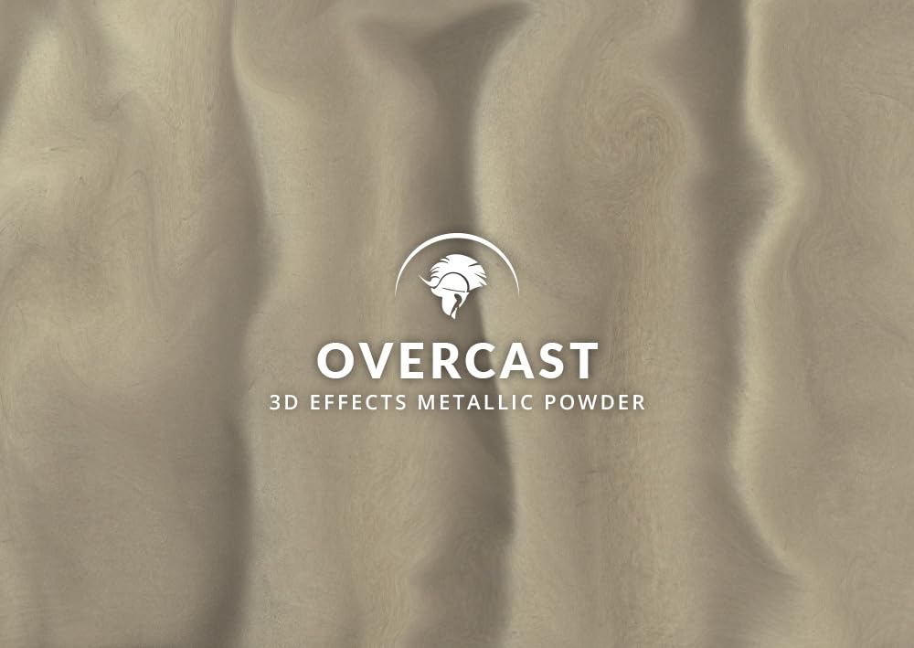 Spartan Epoxies Metallic Pigment Powder for Epoxy - 30 Unique Colors, 4oz for 1 Gallon and 12oz for 3 Gallons of Clear Epoxy, Made in The USA (Overcast, 12oz (135 Grams))