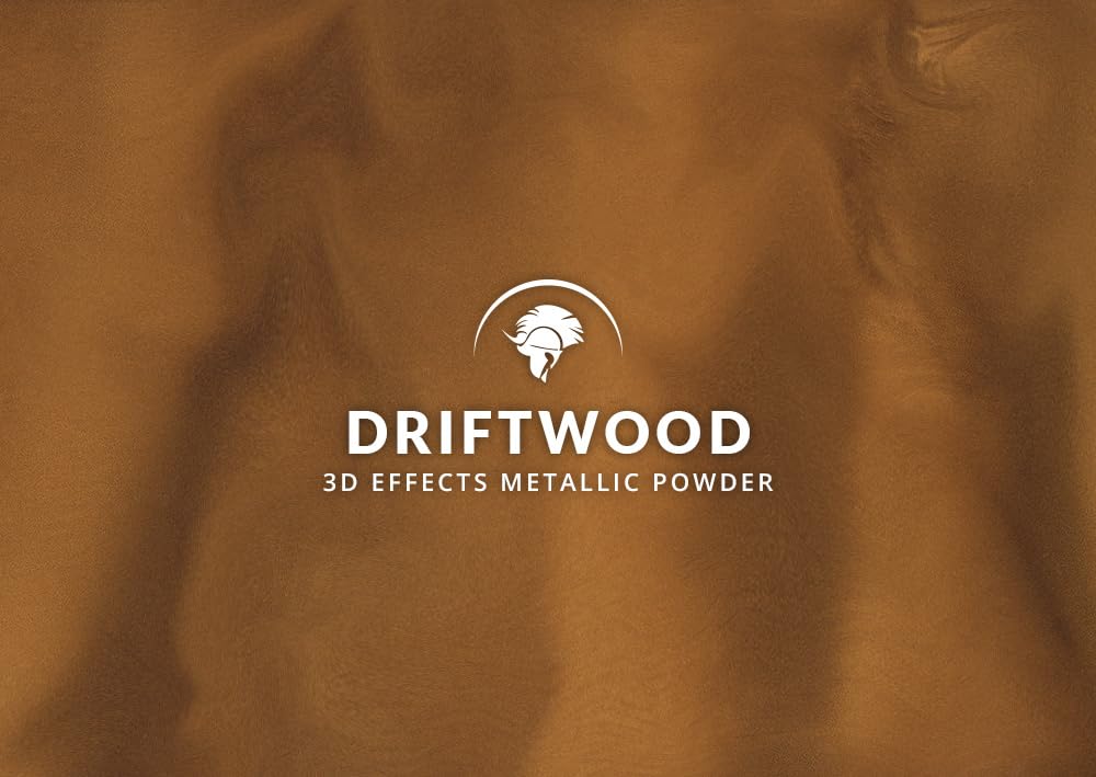 Spartan Epoxies Metallic Pigment Powder for Epoxy - 30 Unique Colors, 4oz for 1 Gallon and 12oz for 3 Gallons of Clear Epoxy, Made in The USA (Driftwood, 12oz (135 Grams))