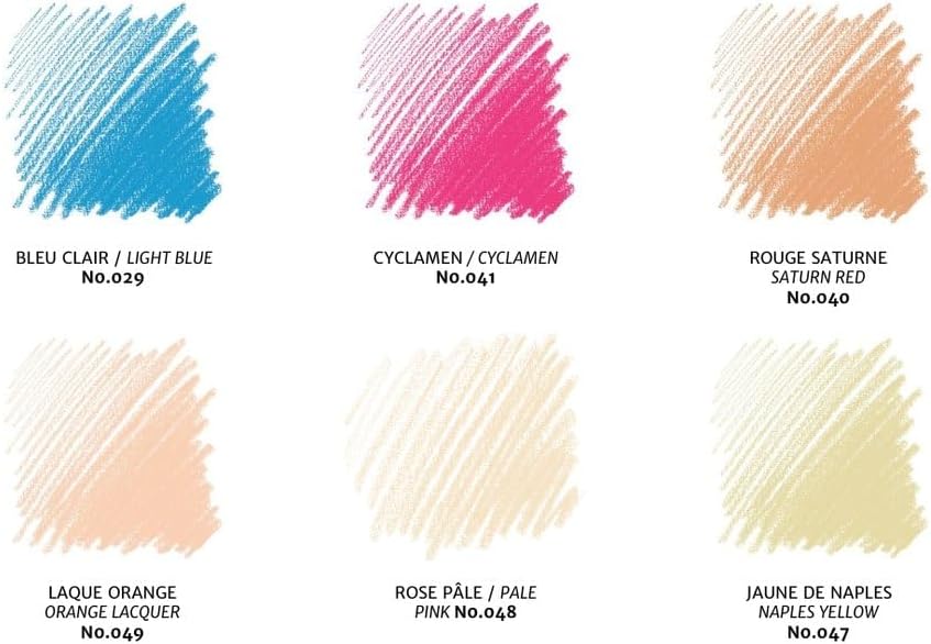 Conté à Paris Pastel Pencils with 6 Count Portrait Colors