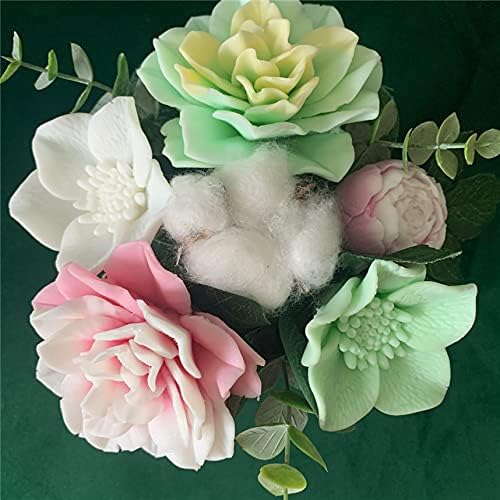Flower Resin Crafts Mould 3D Flower Epoxy Resin Silicone Mould Bouquet Candle Mold Aromatherapy Gypsum Plaster Molds Chocolate Candy Cake Decoration Crafts Moulds