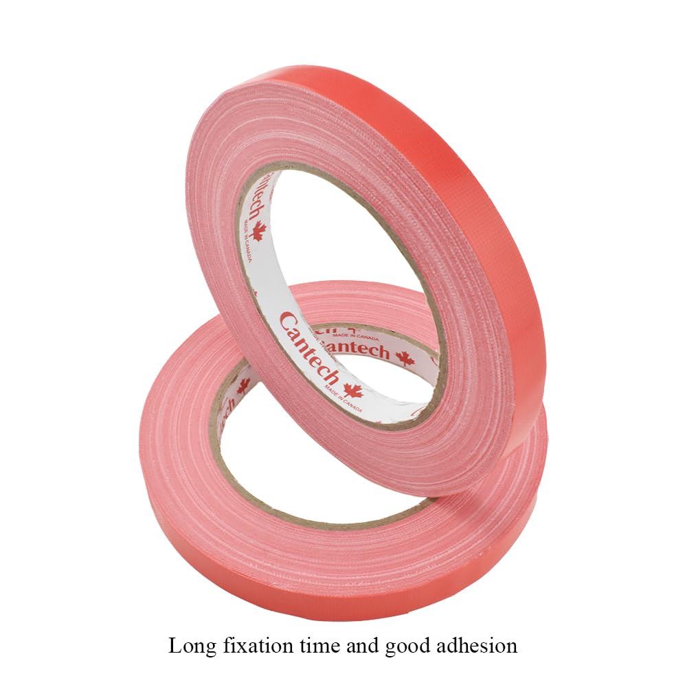 HAHIYO Red 0.5Inch Wide Floral Tape, Waterproof Florist Tape Flower Wrap Adhesive Waterproof Decorative Tape for Bouquet Stem Wrapping Flower Arranging and Floral Craft, 2Rolls 200Feet/66Yard