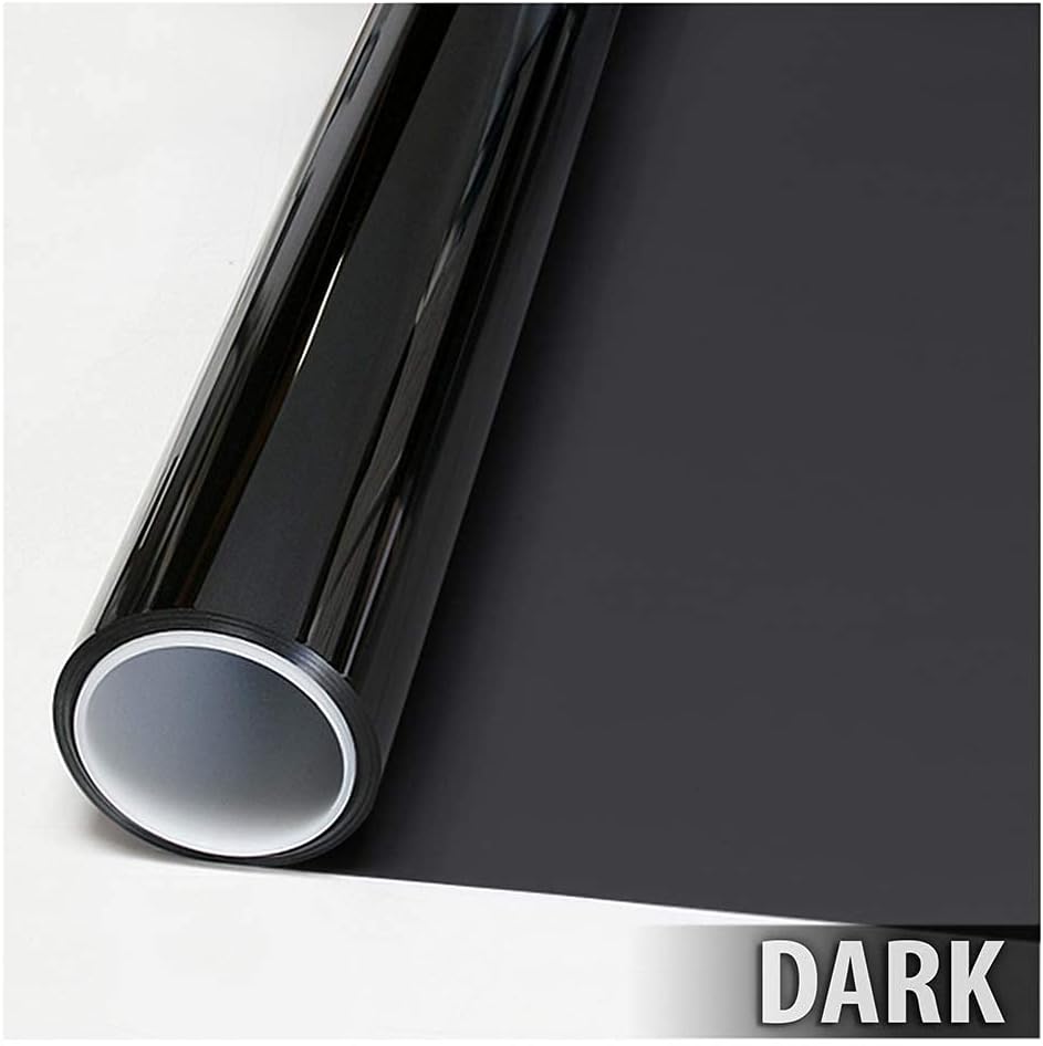 BDF EXNA20 Exterior Window Film Daytime Privacy and Sun Control Natural 20, Black (Dark) - 36in X 7ft