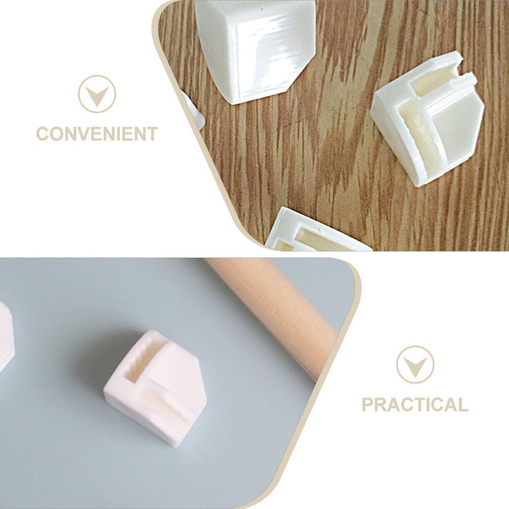 ARTIBETTER 50pcs Storage Buckle Wire Cube Storage Organizer Cube Wire Shelf Connector Closet Shelves Connectors Hooks Cubbie Modular Shoe White Plastic