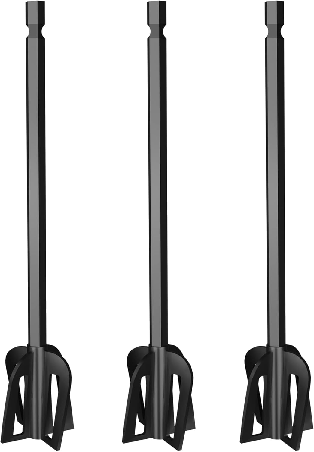 Resin Mixer Epoxy Plastic Paddles - 3 Reusable Pixiss Multipurpose Bidirectional Paint Stirrer for Drill Epoxy & Paint Mixer Drill Attachment - Paint Stirrers Epoxy Stirrer - Paint Mixer for Drill