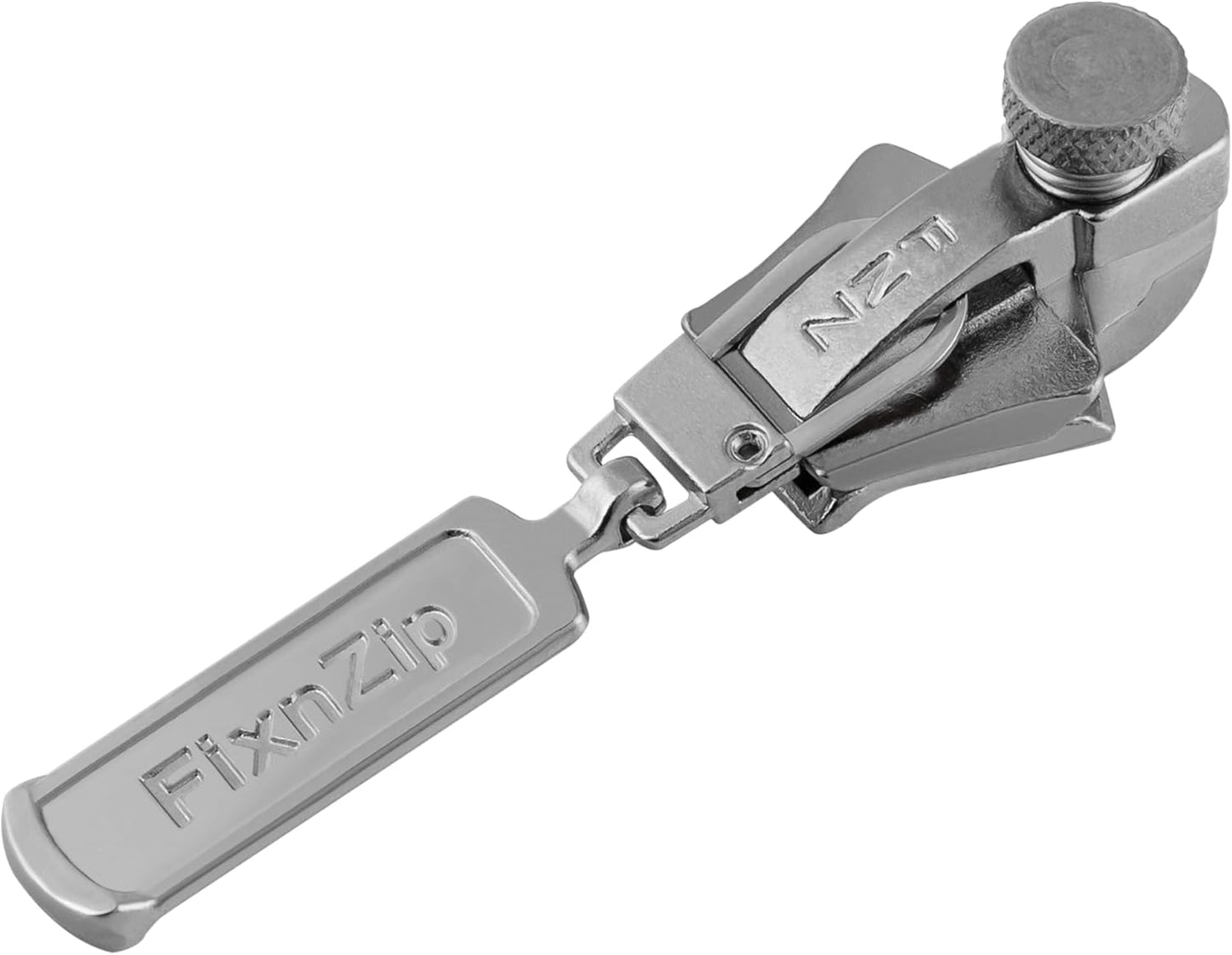 FixnZip (Large Nickel) - See Size Guide - Universal Zipper Repair Kit for Wetsuits, Luggage, Bags - Backpack Zipper Replacement Repair Kit - Instant Zipper Fix