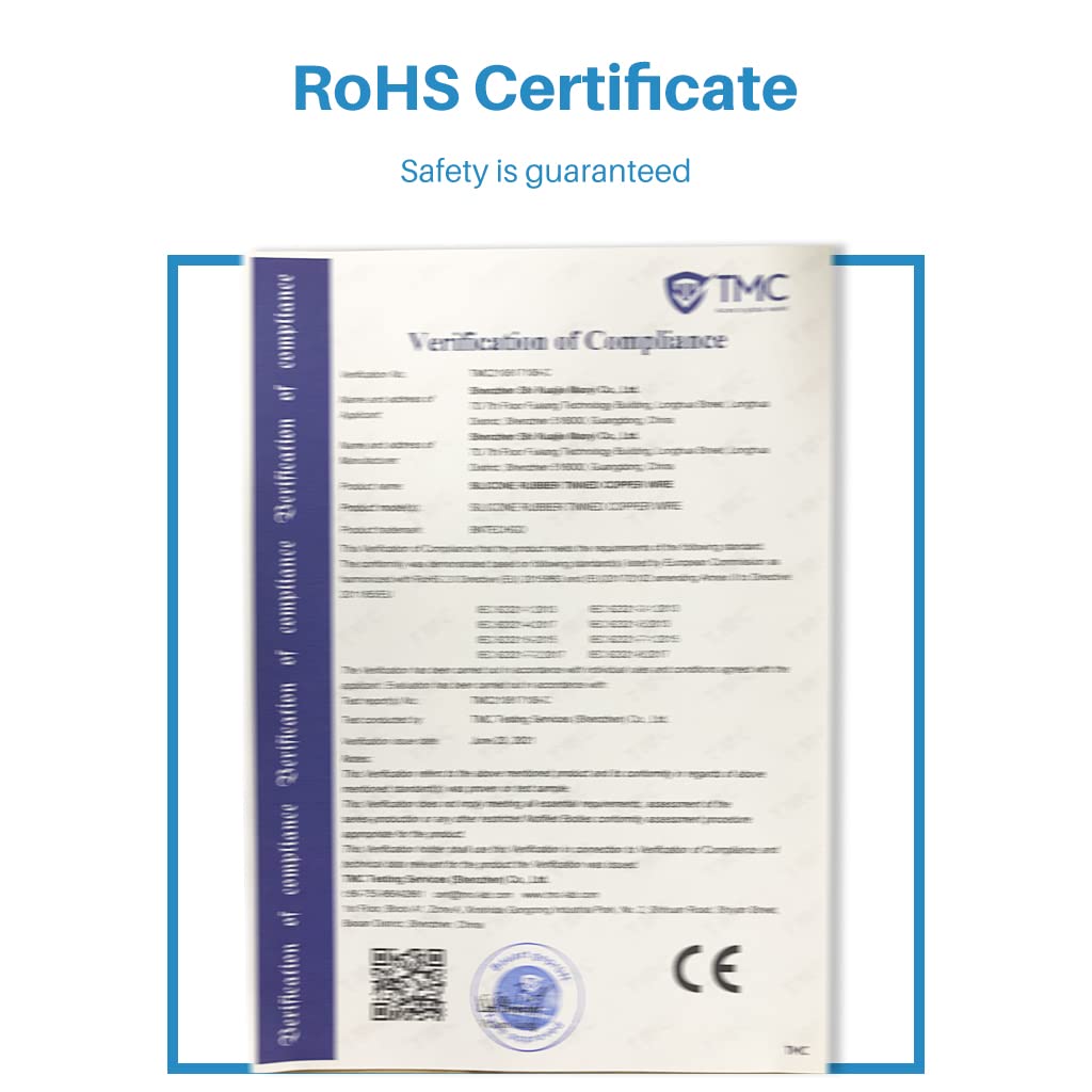 BNTECHGO 24 Gauge Silicone Wire Kit 10 Color Each 5 ft Flexible 24 AWG Stranded Tinned Copper Wire