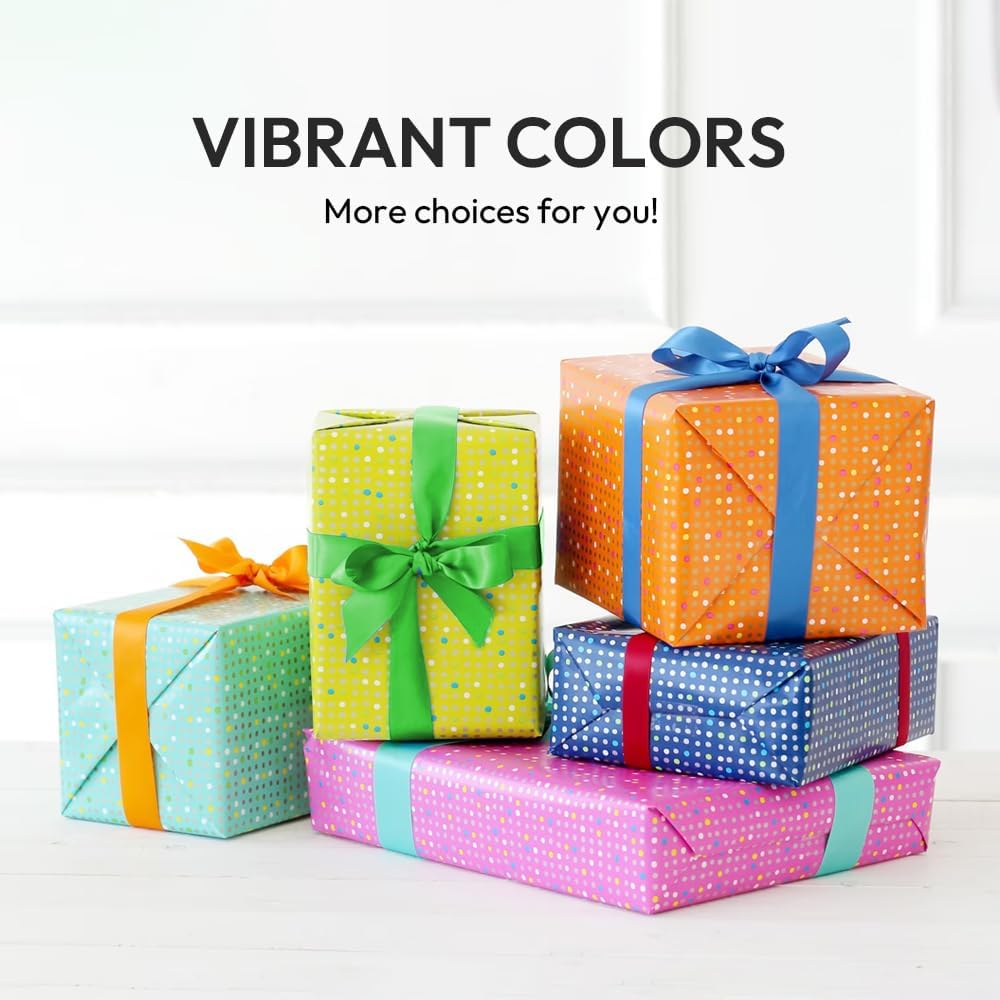 5/8" Width x 100 Yards Satin Ribbon, Pink Ribbon Perfect for DIY Craft, Bows, Gift Wrapping, Flower Bouquet, Valentine's Day, Christmas and Party Decoration