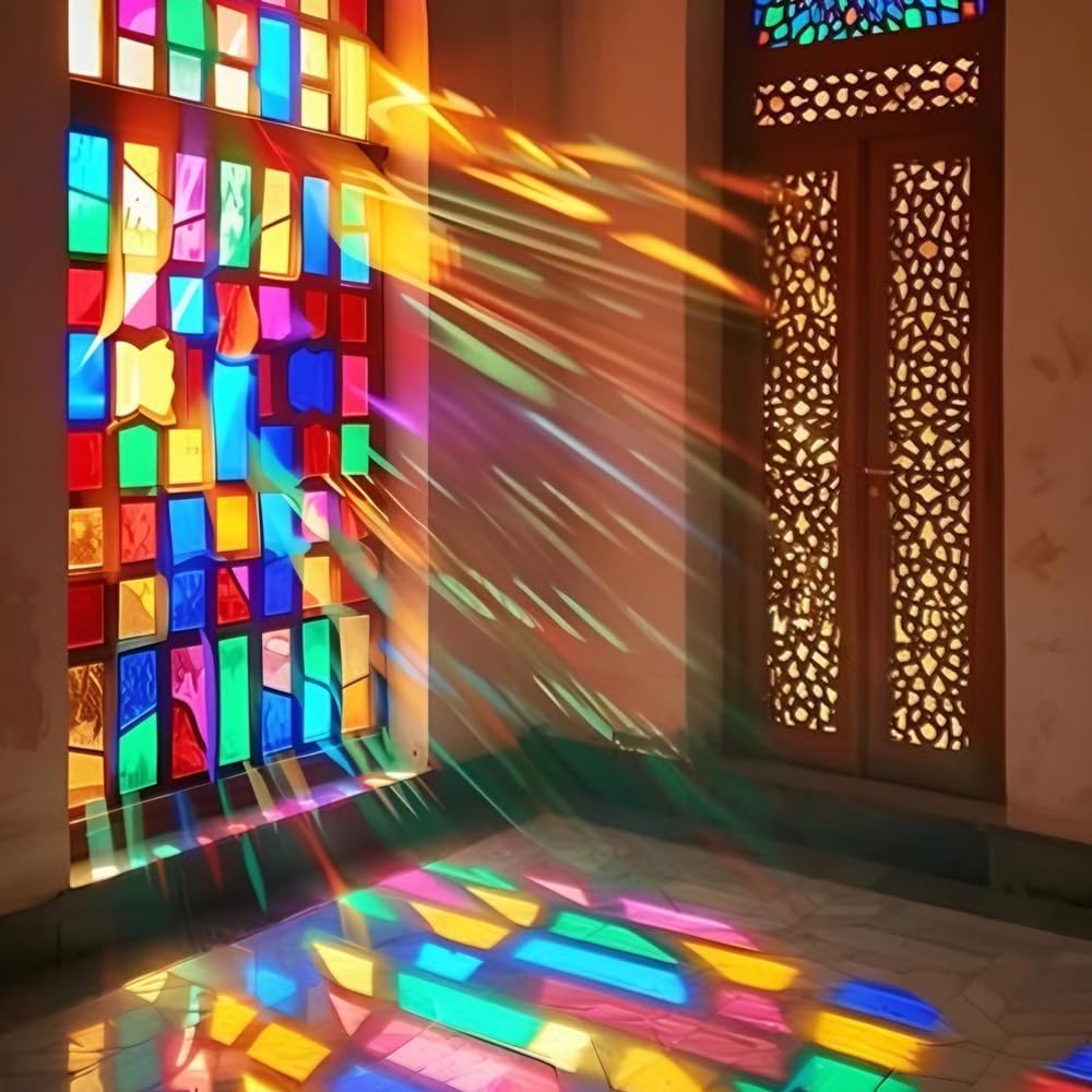 Cellophane Sheets 160 PCS Colored Cellophane Wrap 7.5x7.5 Inch Plastic Transparent Cellophane Paper Colorful Cellophanes Paper Sheet Cello Sheets Light Filters for Candy DIY Arts Crafts Decoration