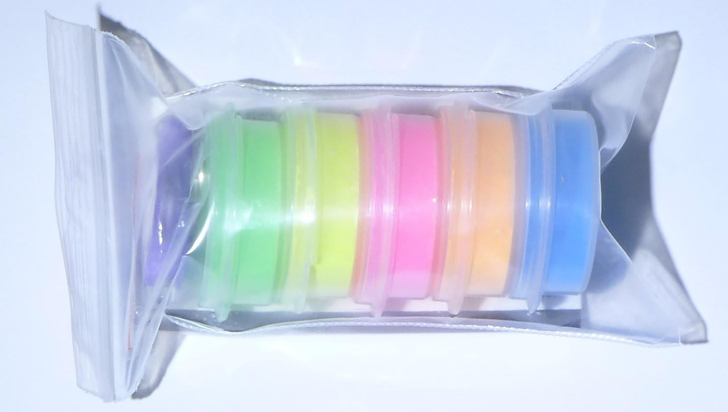 Fluorescent 5 Color Pack Glow in The Dark Pigment Powder - 12g Each, 60g Total…