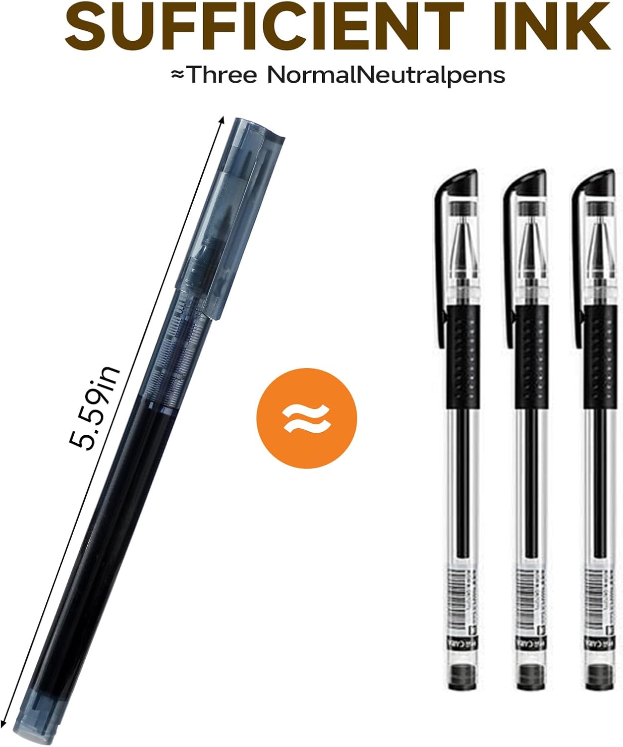 RIANCY Fine Point Colored Pens 24 Colors 0.5mm Gel Ballpoint Pens Assorted Colors Liquid Ink Pens No Smear Vibrant Colorful Writing for Journaling Note Taking Doodling Coloring Office School Supplies