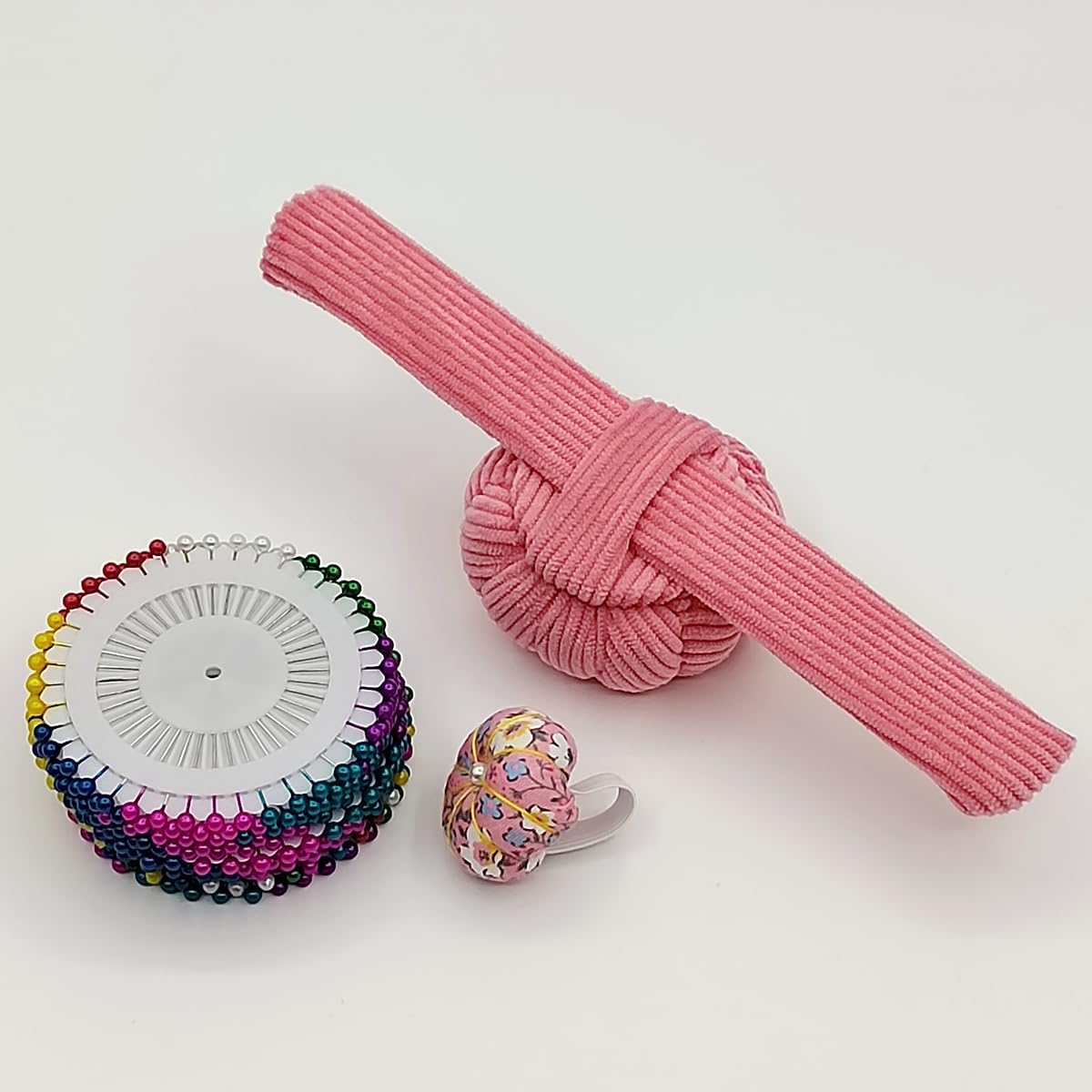 Elastic Wrist Pin Cushion Ring Pincushions Needlework DIY Handcraft Needles Holder for Sewing and Quilting with 1 Elastic Strap Finger Ring Pincushions Pumpkin Shaped