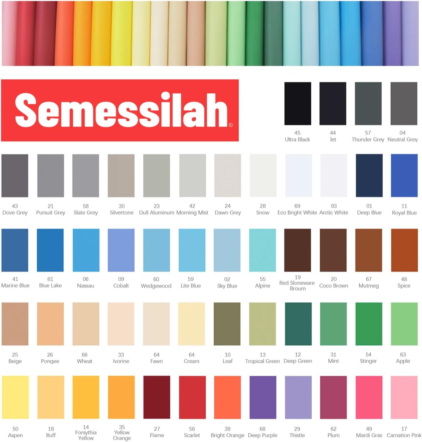 Seamless Photography Background Paper Roll, Blue Photo Paper Backdrop for Photography, Video and Streaming (Ultra Black, 53" x16')