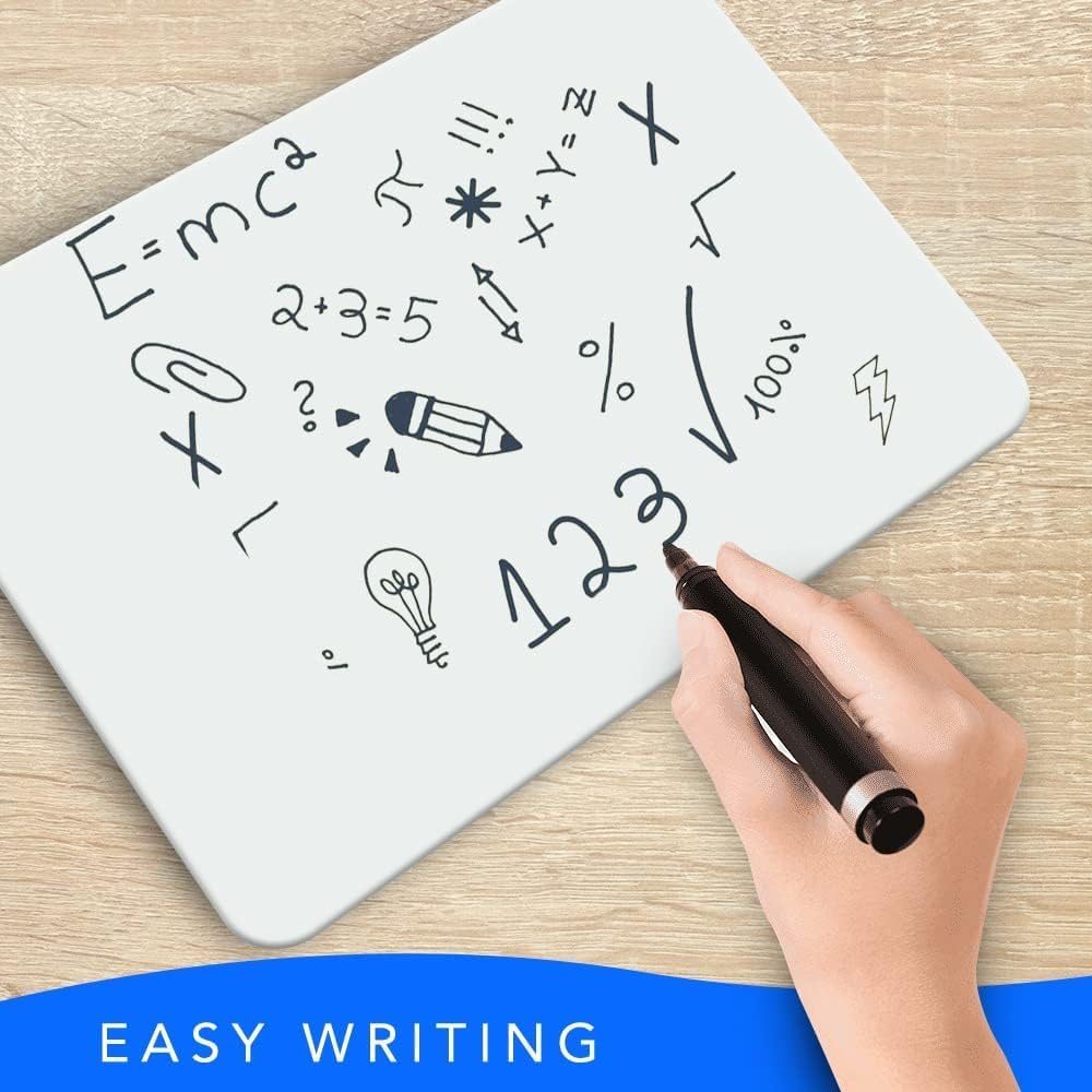 Small White Board, 11 x 14 Dry Erase Board, 2 Small White Boards Dry Erase, Double Sided Whiteboard, Lapboard for Kids, Office and Classroom