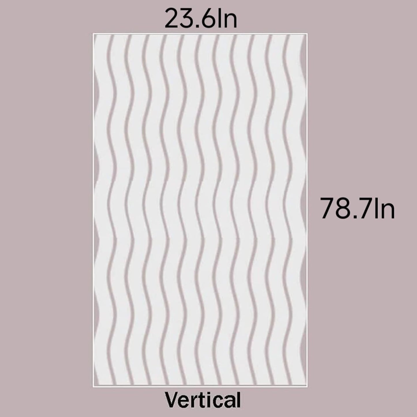 LEMON CLOUD Window Film for Privacy and Light Protection,Non Adhesive Removable Glass Covering Opaque Window Sticker Self Static Cling Vinyl Glass Film for Home Office (23.6 x 78.7 Inch,Wavy)