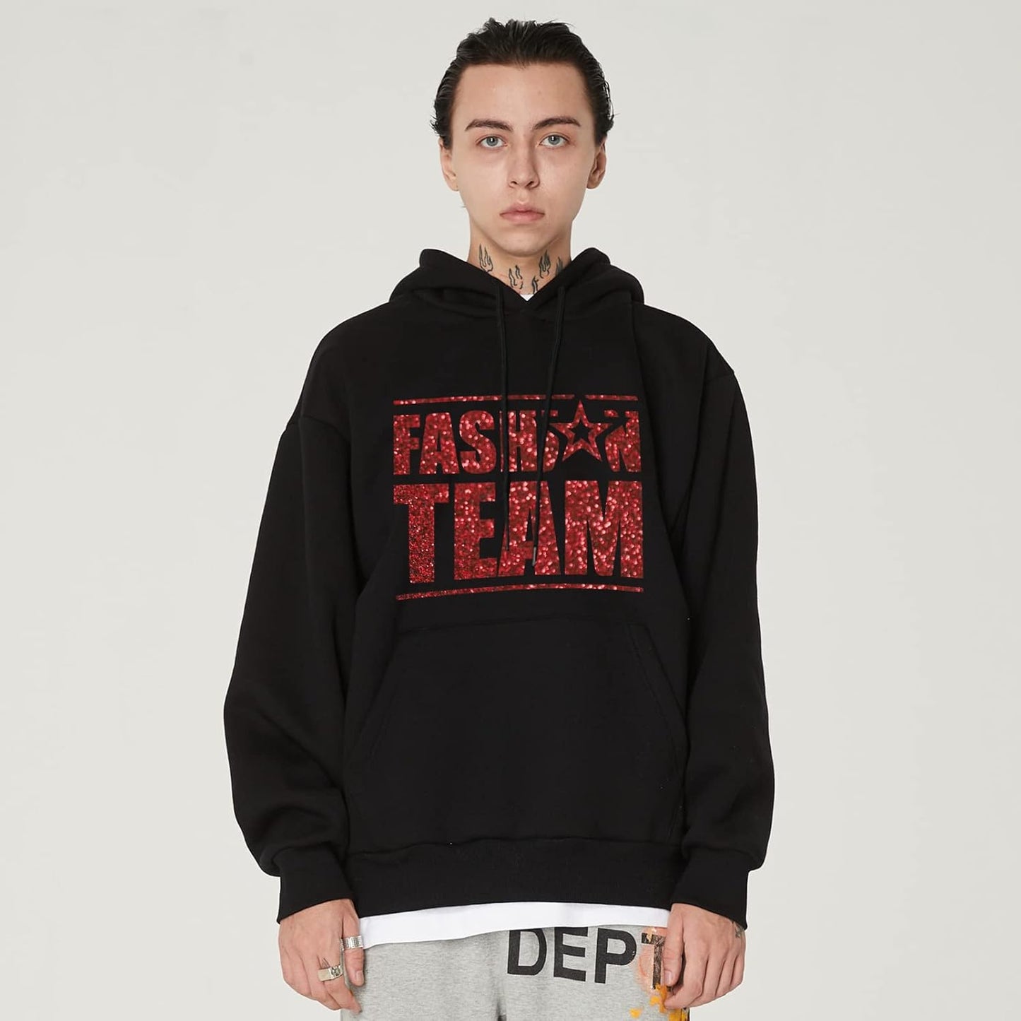 FUNKAKA Glitter Red HTV Heat Transfer Vinyl Rolls, 12" x 25ft PU Iron on Vinyl for T-Shirt Red Glitter HTV Vinyl for All Cutter Machines Easy to Cut & Weed for Heat Vinyl Design