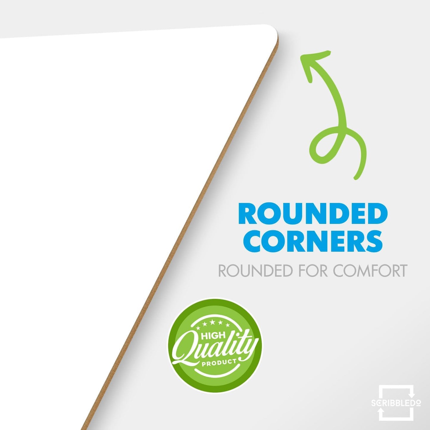 Set of 12 Small White Board Dry Erase Boards Classroom Pack Mini White Boards 9"x12” Double Sided Personal Whiteboards for Students Teachers School Supplies Lapboards l 12 Mini Whiteboard Erasers Incl