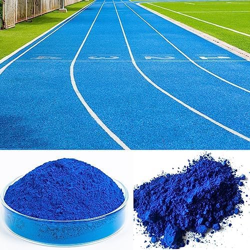GOODTAKE Concrete Pigment, Blue Iron Oxide Pigment Powder, Concrete Cement Dye for Brick, Tile, Clay, Lime, Mortar, Grout, Plaster, Paint, Bath Bombs Coloring Powder (Blue, 16 oz)