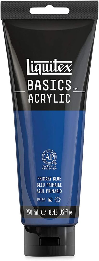 Liquitex BASICS Acrylic Paint, 250ml (8.5-oz) Tube, Primary Blue