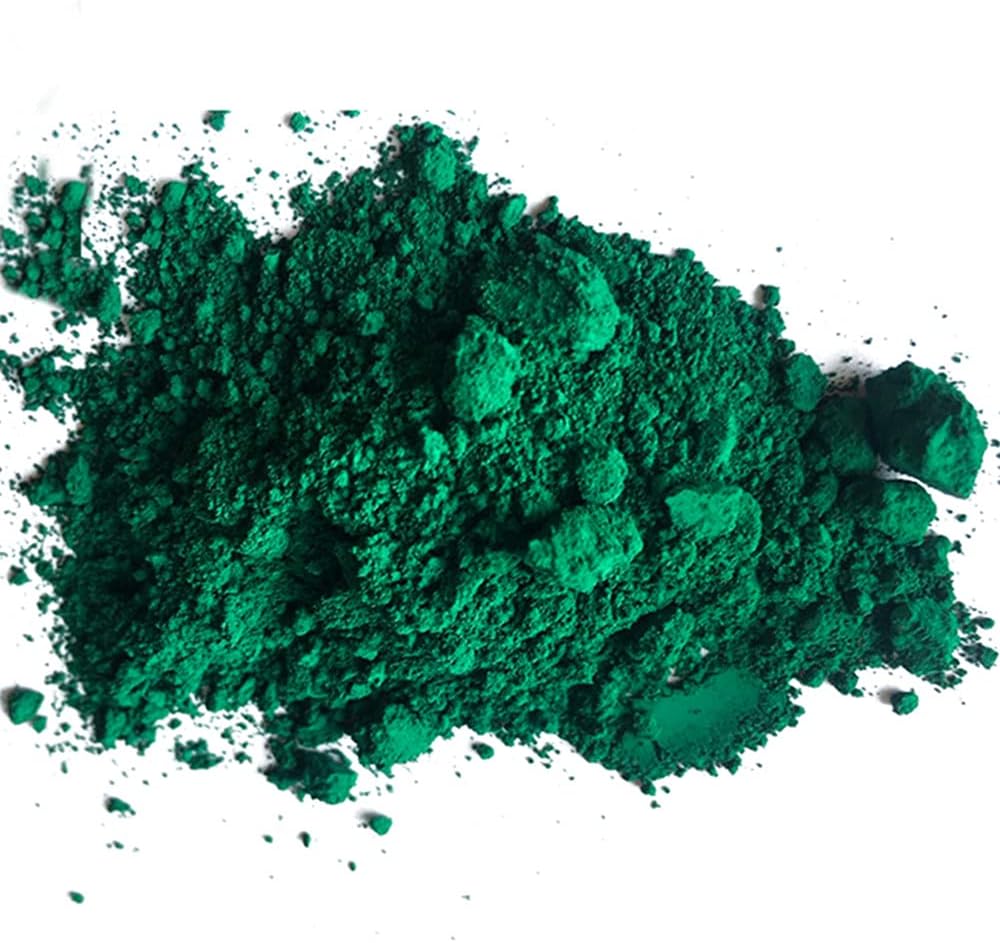 GOODTAKE Iron Oxide Powder, Green Cement Color Pigment Pastel Mortar Mix DIY Powder Manually Paving Concrete Mold Color Pigment Dye for Cement Mortar Grout (Green, 16 oz)