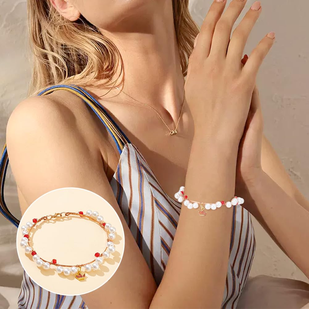 BENECREAT 19.6 Feet 22 Gauge Half Round Copper Wire, 1.6mm Wide Bare Copper Beading Wire Jewelery Making Wire for Earring Necklace Jewelry Making, Crafts Making Supplies