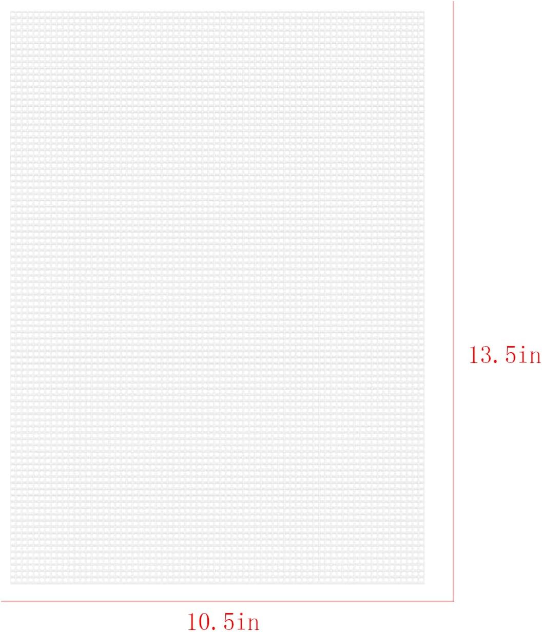 6pcs 7 Count Plastic Canvas, 10.5" x 13.5" Plastic Canvas Sheets, Sheet Eye Mesh for Embroidery, Knit Crochet Projects, DIY Handicraft, Make Dividers.