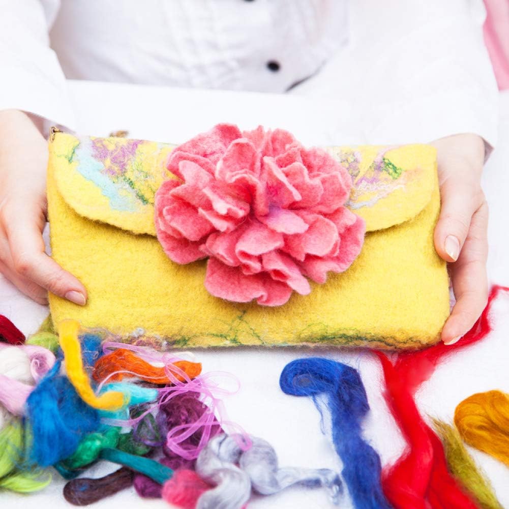 Wool Roving Bulk - 8.82oz Super Wool Chunky Yarn, Wool Roving Top for Needle Felting, Soft Felting Wool Supplies for Hand Spinning, Blending, Weaving and DIY Craft