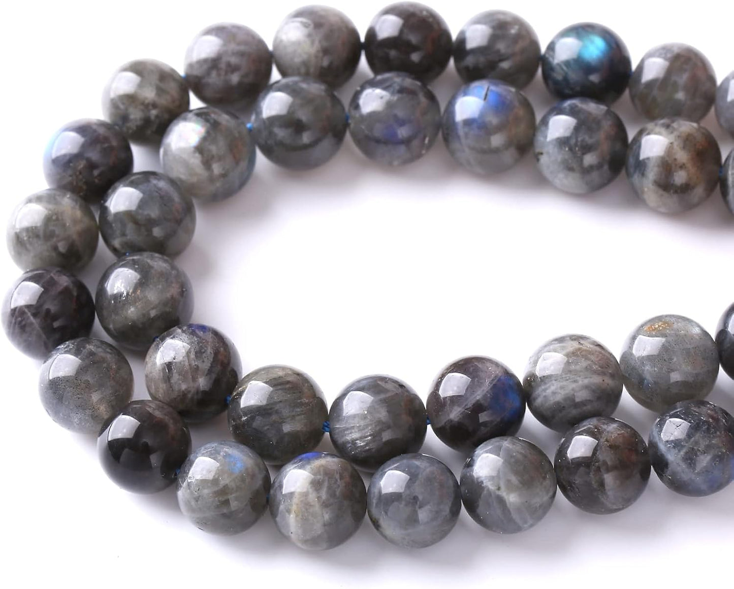 10MM 36PCS AAA Natural Labradorite Gemstone Beads for Jewelry Making Crystal Energy Stone Healing Power DIY Bracelet Necklace 15"