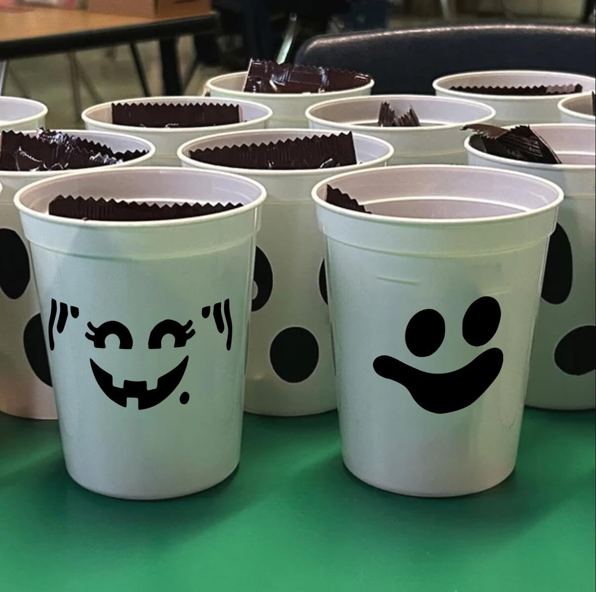 Halloween Stencils for Painting on Wood 3inch Small Halloween Stencil Reusable Boo Pumpkin Face Draw Templates for Wood Slice Windows Fabrics Tier Tray DIY Crafts Decor(R Stencils19-56P/3in)