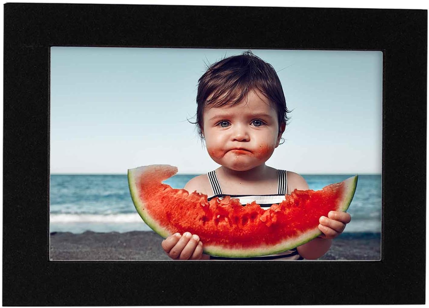 Poster Palooza Pack of 25 Acid Free 8x10 Mats Bevel Cut for 6x8 Photos - Black with Black Core Precut Matboards for Pictures, Photos, Framing - 4-ply Thickness