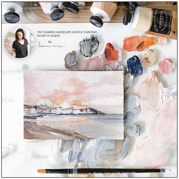 Charvin Extra Fine Professional Acrylic Paint - French Yellow Primary, 150ml Tube, Triple-Milled, Lightfast Pigments, Open Stock Artist Acrylic Paints in Nature-Inspired Hues