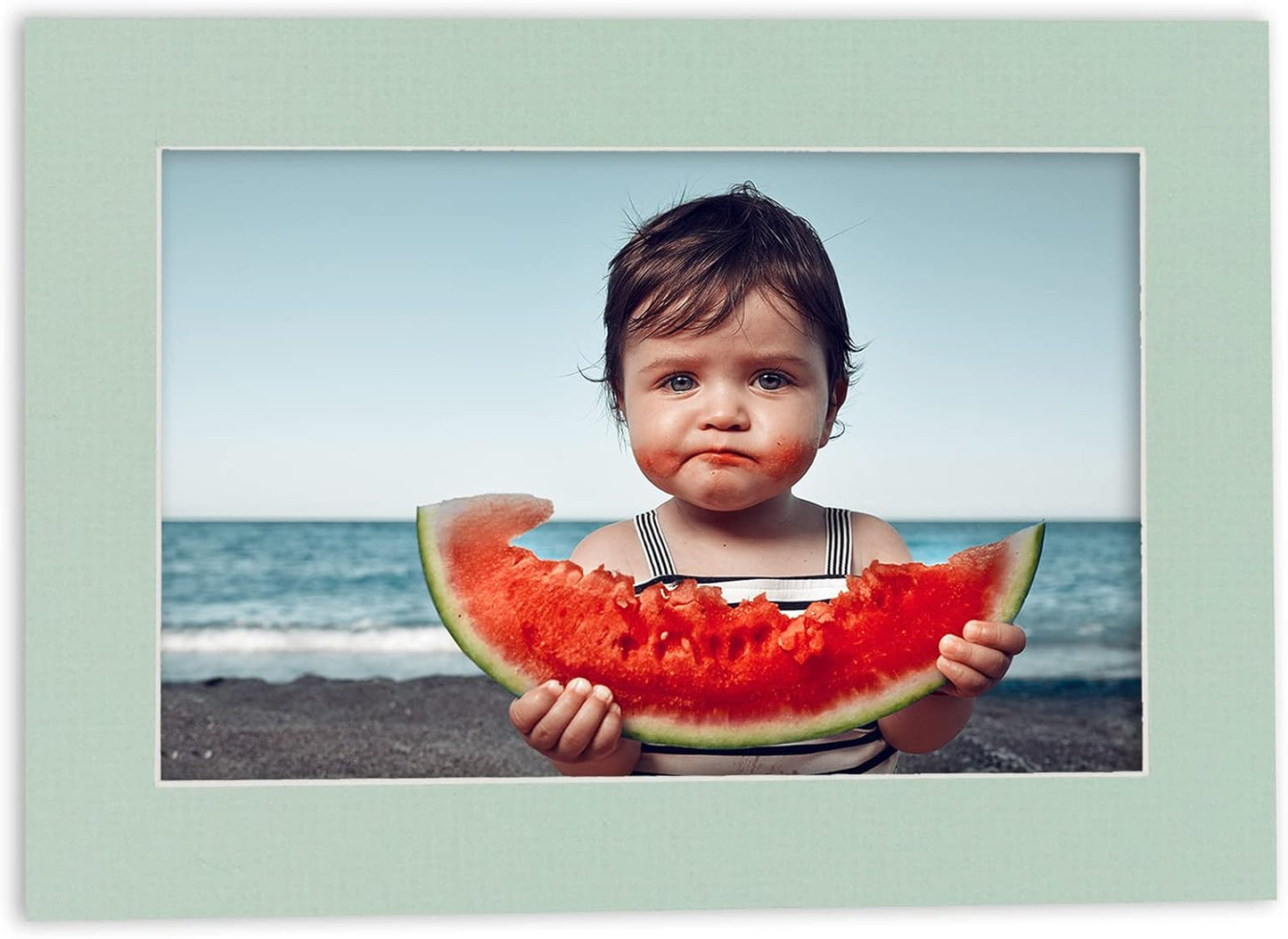 11x14 Mat for 8.5x11 Photo - Precut Honeydew Green Picture Matboard for Frames Measuring 11 x 14 Inches - Bevel Cut Matte to Display Art Measuring 8.5 x 11 Inches - Acid Free Pack of 100 MATS