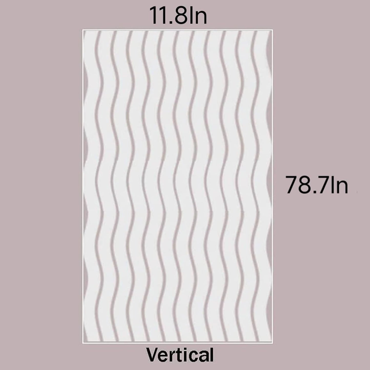 LEMON CLOUD Window Film for Privacy and Light Protection,Non Adhesive Removable Glass Covering Opaque Window Sticker Self Static Cling Vinyl Glass Film for Home Office (11.8 x 78.7 Inch,Wavy)