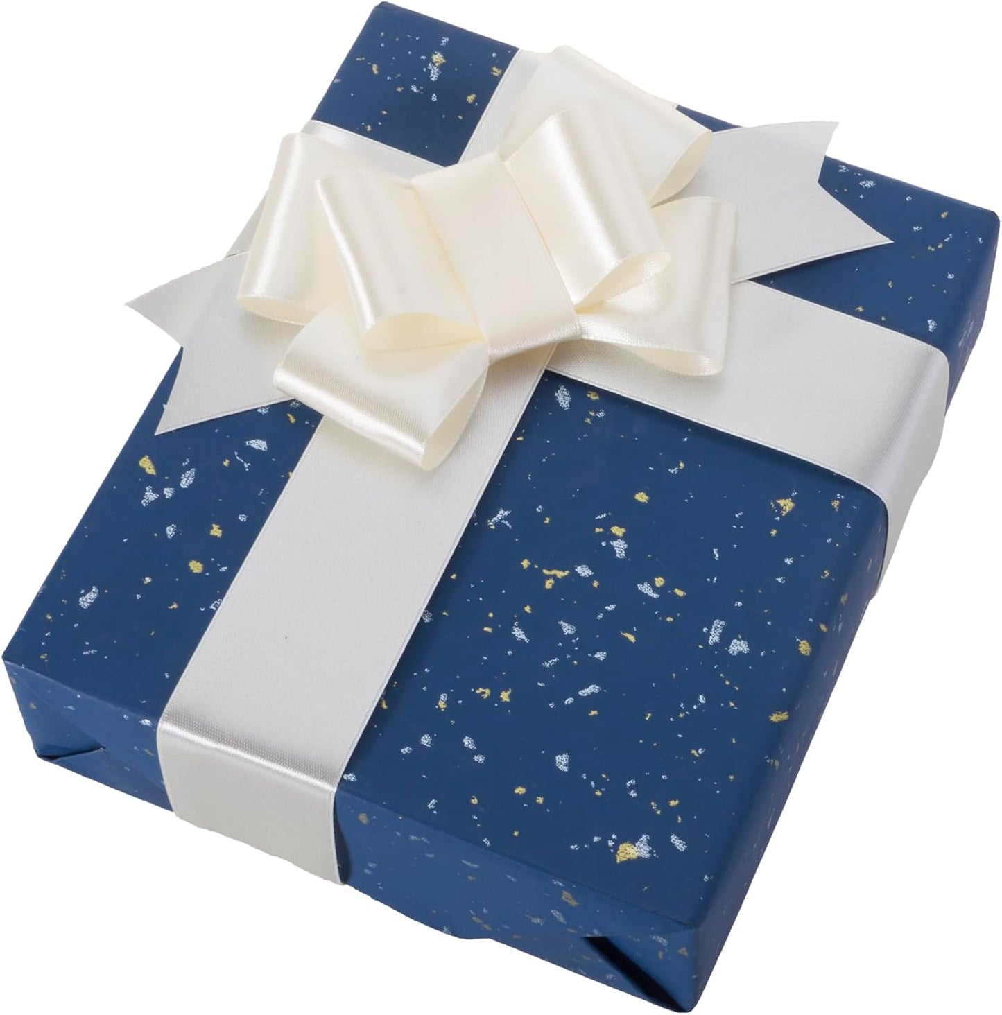 1-1/2 Inch Ivory Ribbon, 50 Yards Craft Polyester Satin Ribbon Perfect for Gift Wrapping, Handmade Roses, Wedding Party Decorations and DIY Crafts