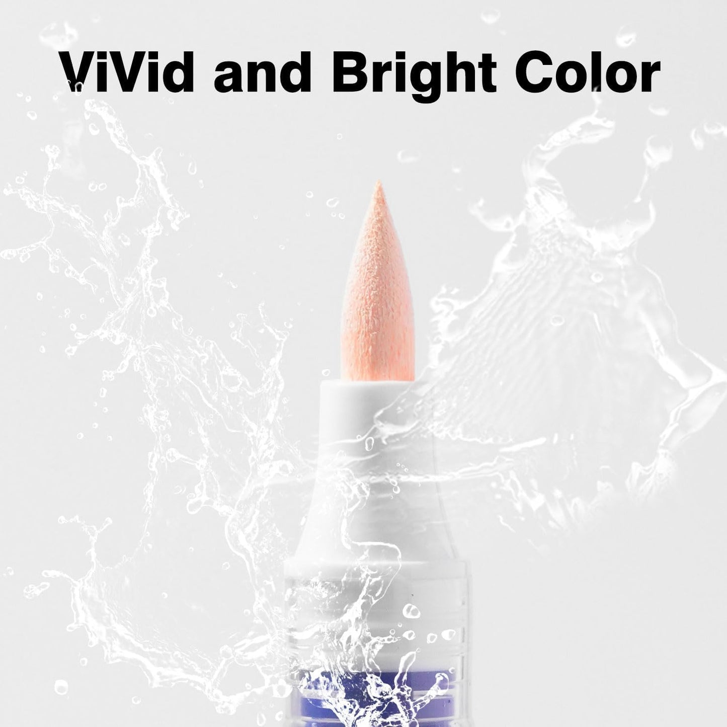 9 Color Acrylic Paint Markers, Water-Based Acrylic Markers for Artists Adults Coloring Drawing Cartoon Anime Comic - Brush Tip for Rock Painting, Wood, Canvas, Fabric (Ice Cream Bear Series)