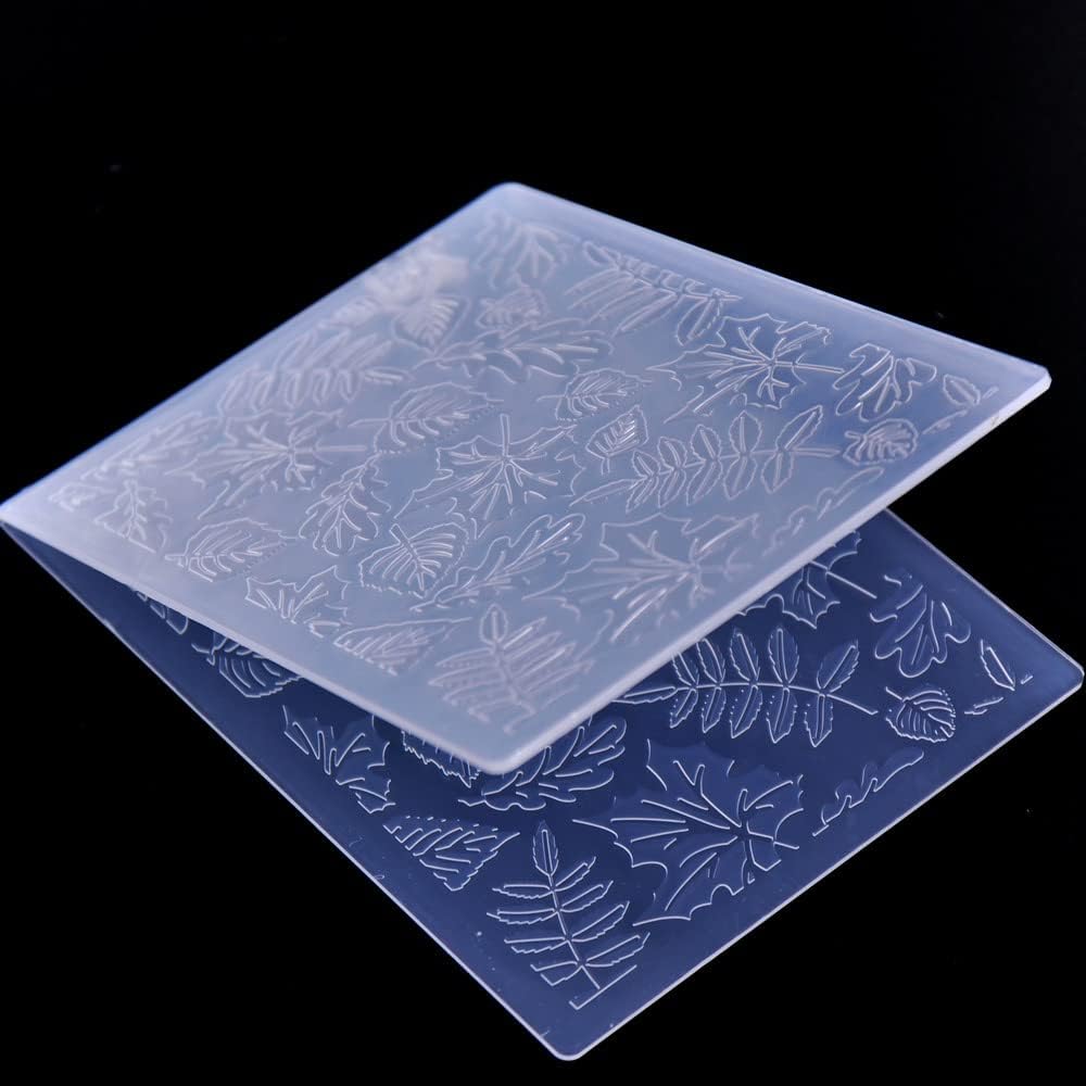 DDOUJOY Leaves Background Plastic Embossing Folders for Card Making Scrapbooking and Other Paper Crafts 2101034