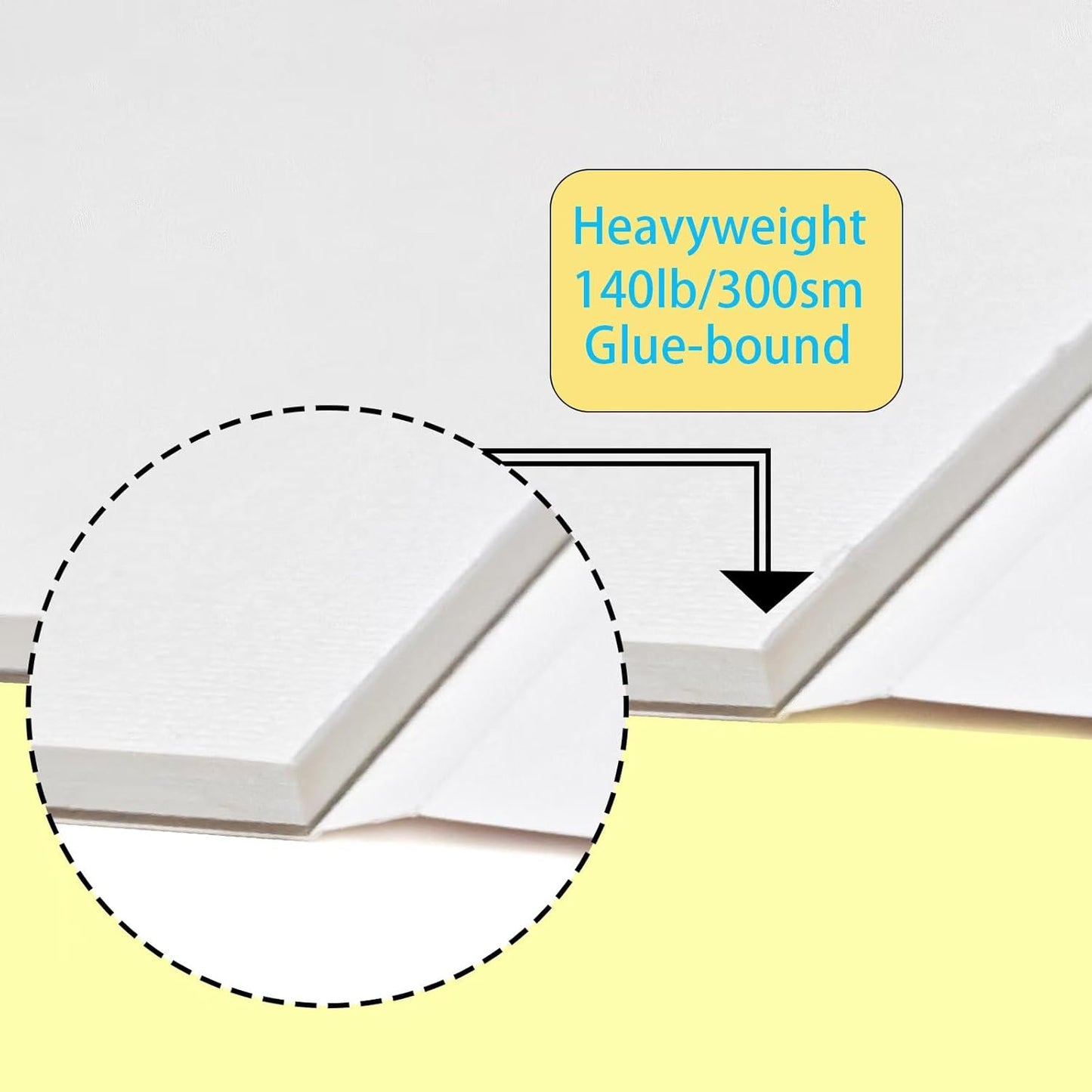 Cotton Watercolor Paper Pad 9x12 Inch Water Color Paper 140lb/300gsm, Acid-Free Cold Press Textured 20 Sheets for Painting, Drawing, Mixed Media Art Supplies for Artists, Students, Beginners (1)