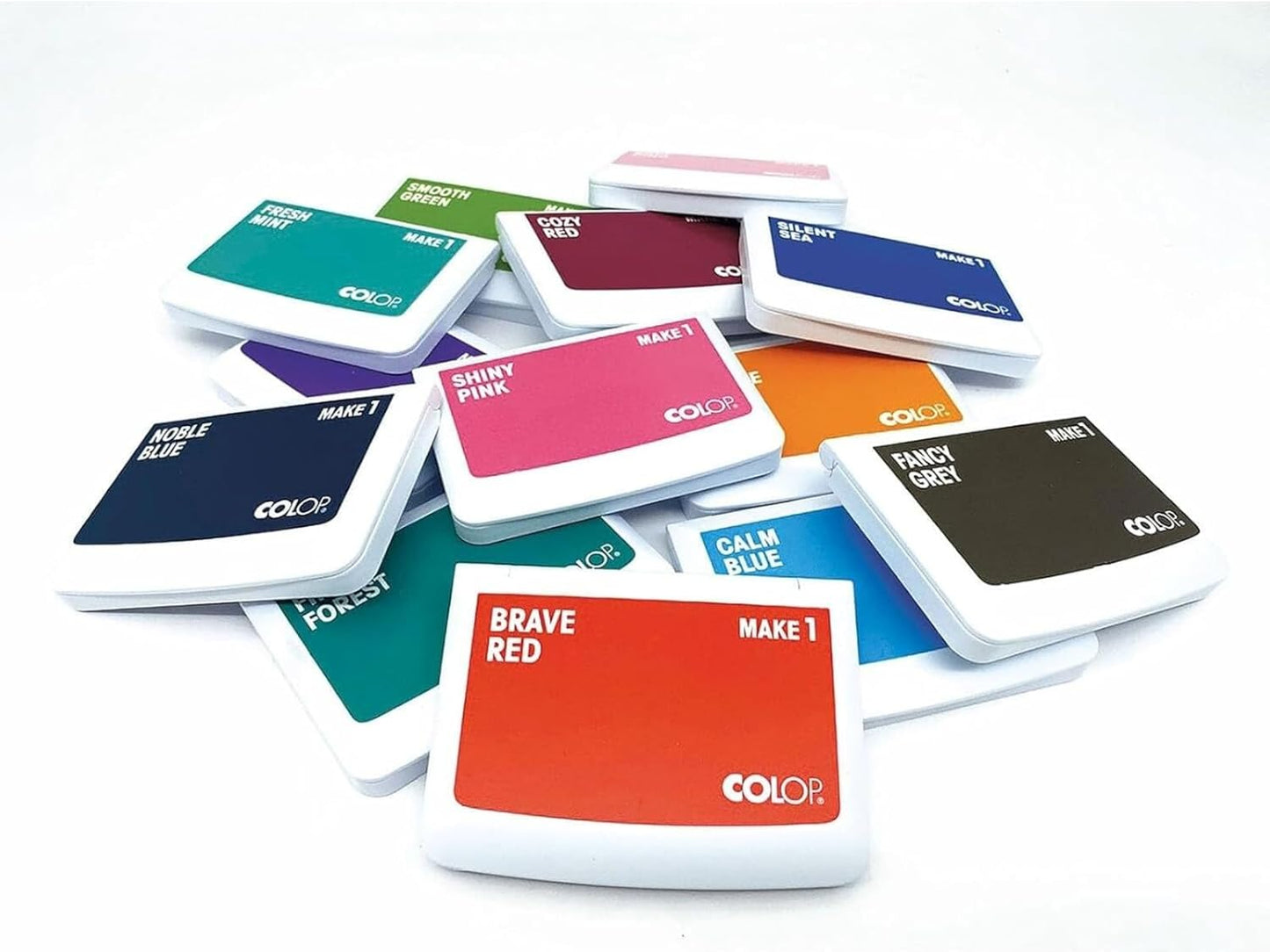 COLOP Make Series, Ink Stamp Pads, with Non-Toxic Premium Ink, Water-Based Acid-Free (Silent Sea, Make 1-1-15/16" x 3-1/2")