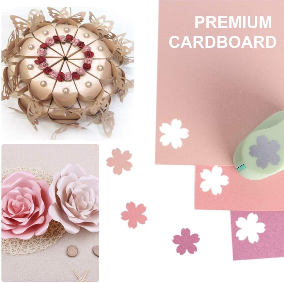 UCEC Cardstock Paper, 8.5'' x 11'', 60 Sheets 20 Colors, Shimmer Cardstock Paper, Double-Sided Rainbow Bright Card stock Paper for DIY Art, Crafts, Scrapbook, Card Making, School Supplies, 250 GSM