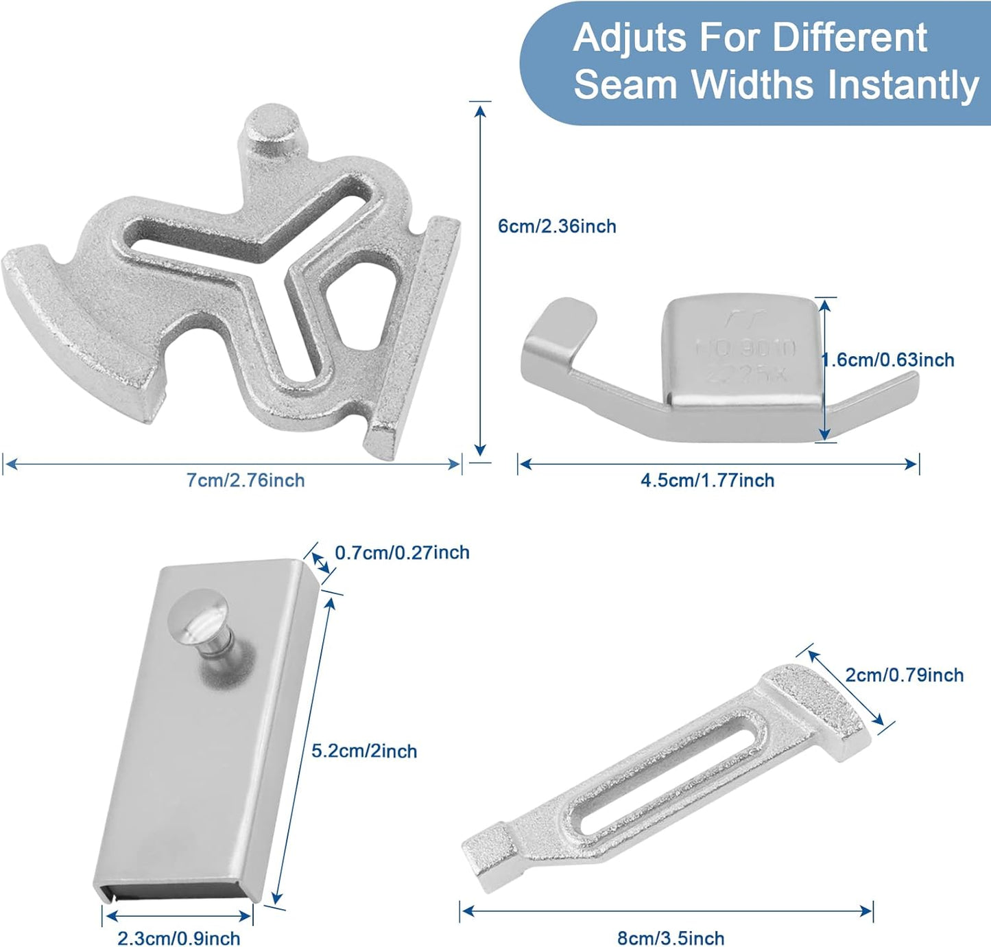Magnetic Seam Guide,Plum Blossom Positioning Gauge for Sewing Machine,4 Pieces Sewing Machine Accessories for Beginners & Professionals