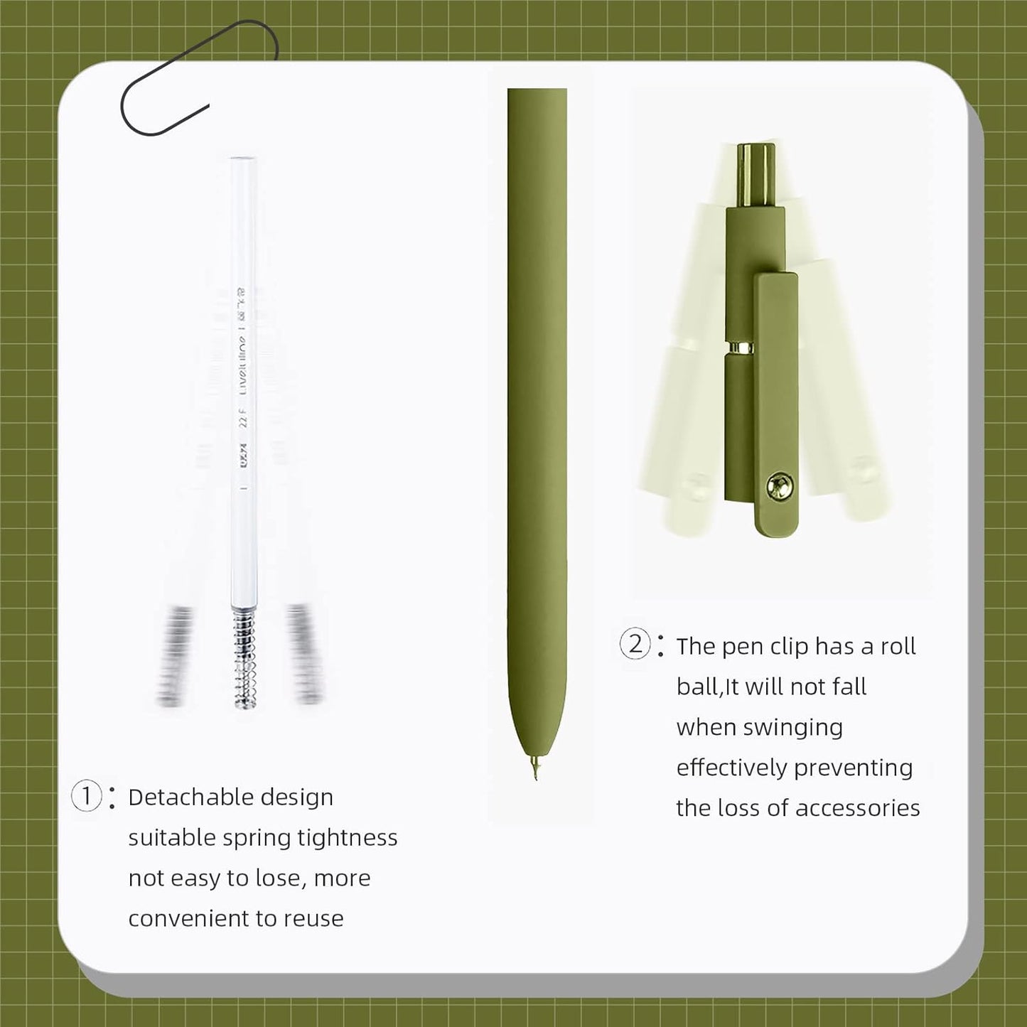 Gel Pens, 10 Pcs 0.5mm Fine Point Smooth Writing Pens High-End Series Black Ink Pens for Journaling Note Taking, School Office Supplies for Women Men (10 Pcs Mixed colors)