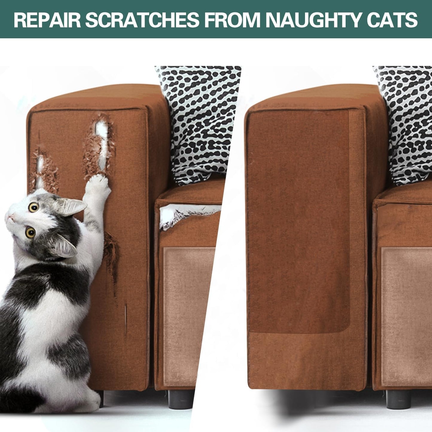 Azobur Couch Patch Repair Fabric,Microfiber Fabric, Self-Adhesive, for Sofa Repair and Upholstery, 2 Pieces, 9.5 x 11 inches (Gray)