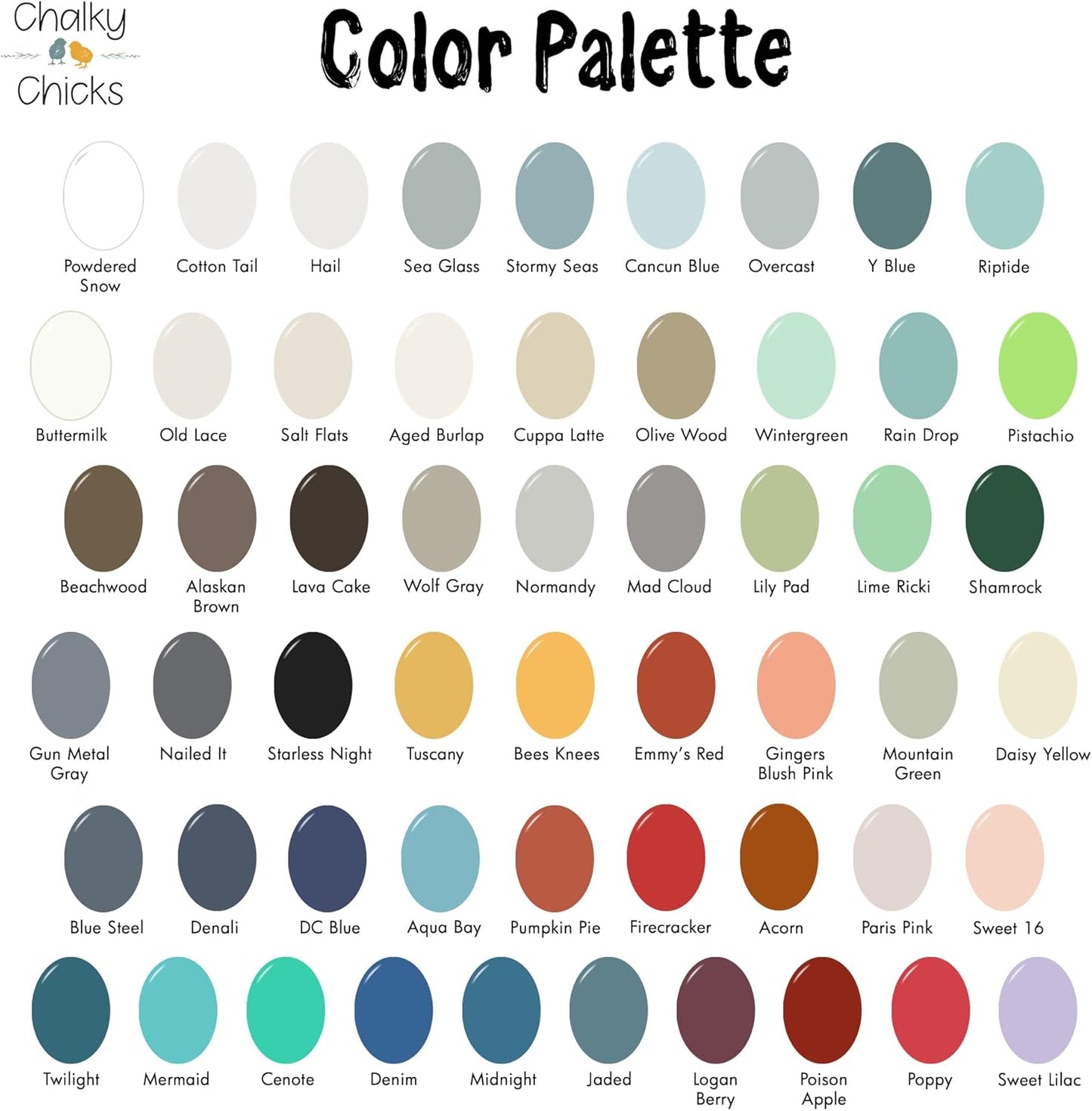 Chalky Chicks All-in-One Chalk Paint for Furniture or Cabinet -4Fl Oz- Matte Finish Powdered Snow (Pure White) for Metal, Wood Furniture Paint - No Sanding All-in-One for Home Decor & Crafts, USA Made