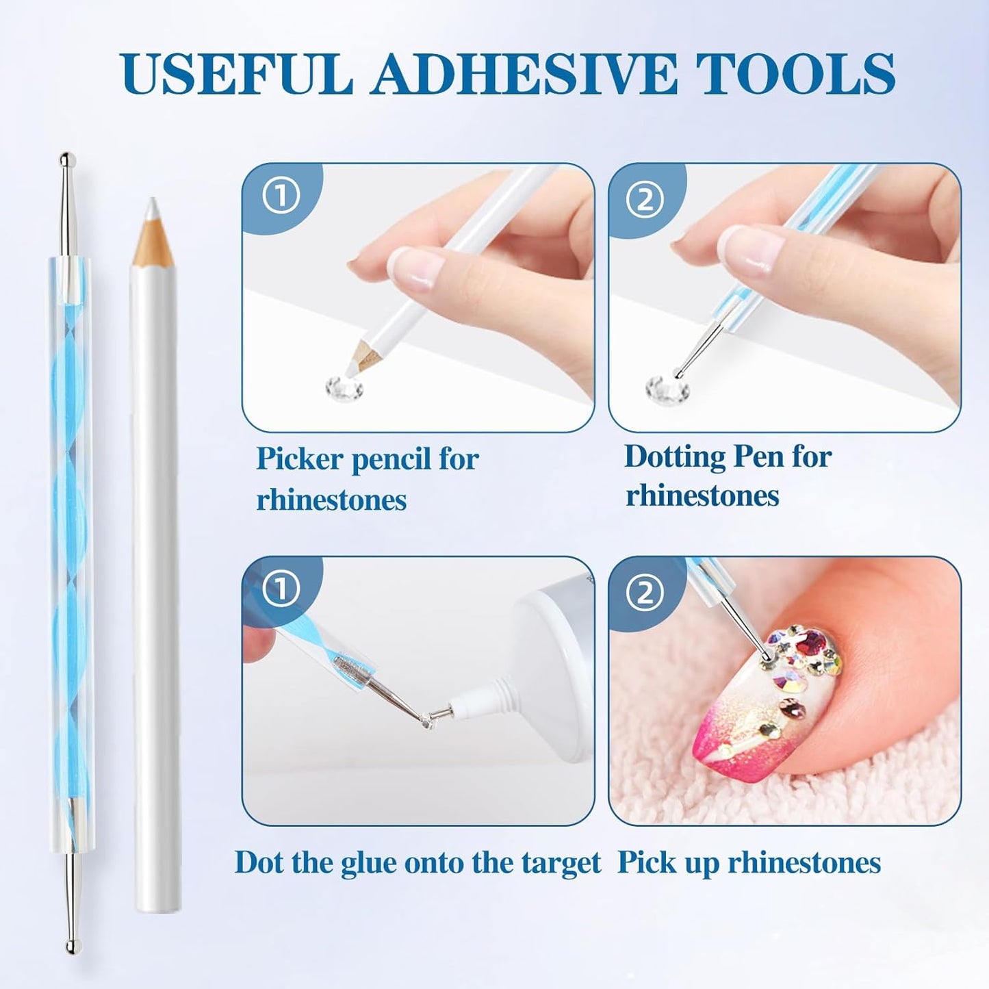 B7000 Glue Clear with Precision Tip,50Ml B7000 Glue Clear for Rhinestones Glue for Crafts, Multipurpose Jewelry Glue for Fabric DIY Craft Makeup Shoes Jewelry Making Nail Art